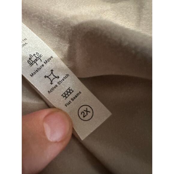 Kinesis Women's Black Cream Animal Print Active Stretch Leggings Size 2X NWT - Picture 6 of 6